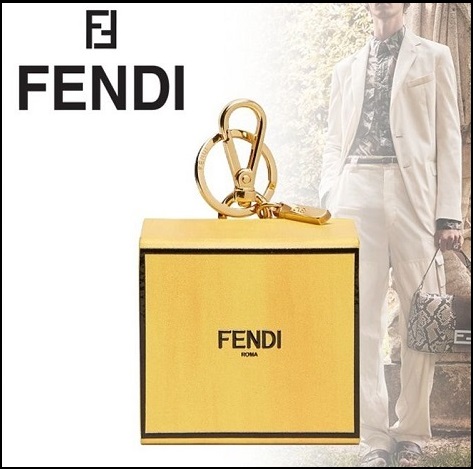 FENDI-7AR894 펜디 옐로우 박스 키 참 케이스