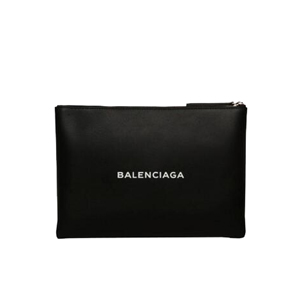 [스페셜오더]BALENCIAGA-485110 발렌시아가 송아지 가죽 미디엄 블랙 지퍼 케이스