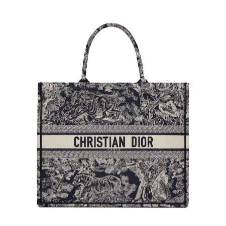 [스페셜오더]CHRISTIAN DIOR-M1286 디올 블루 Toile de Jouy Reverse 자수 DIOR BOOK TOTE 백