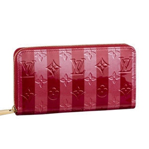 LOUIS VUITTON-M91718 모노그램 베르니 스트라이프 지피 월릿 폼다무르 RAYE 