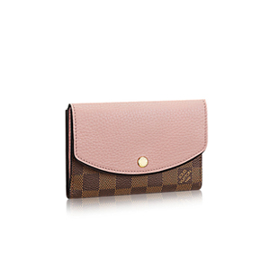 [스페셜오더]LOUIS VUITTON-N60043 루이비통 다미에 노르망디 콤팩트 월릿 Rose Ballerine