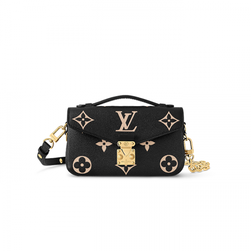 [스페셜오더]LOUIS VUITTON-M46596 루이비통 블랙/베이지 모노그램 앙프렝뜨 포쉐트 메티스 이스트 웨스트 숄더백