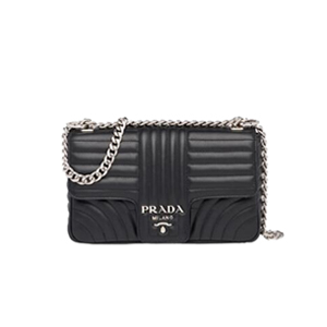 [스페셜오더]PRADA-1BD108 프라다 송아지 가죽 블랙 다이어그램 숄더백