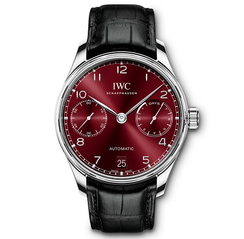 [스페셜오더]IWC-500714 아이더블유씨 포르투기저 오토매틱 스틸 버건디 다이얼 타임피스 42mm #IWC레플리카