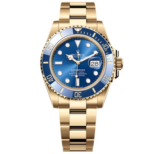 [스페셜오더][CLEAN]Rolex Submariner Date 18K 옐로우골드 블루 904L 1:1 Best Edition 41mm - 롤렉스 레플리카 서브마리너 18K 옐로우골드 베스트 에디션