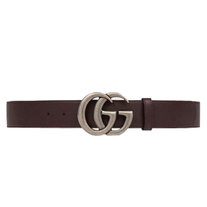 GUCCI-397660 2145 구찌 은장 더블 G 버클 블랙 남성용 벨트 