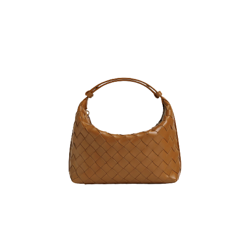 [스페셜오더]BOTTEGA VENETA-754443 보테가 베네타 우드 인트레치아토 위빙 미니 월리스 20CM