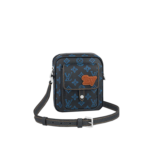 [스페셜오더]LOUIS VUITTON-M81854 루이비통 블루 모노그램 크리스토퍼 웨어러블 월릿