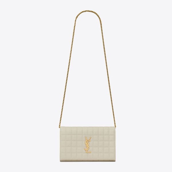 [스페셜오더]YSL-743346 생 로랑 빈티지블랑 램스킨 카산드라 체인 클러치 23cm