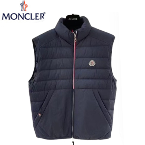 MONCLER-102312 몽클레어 네이비 스트라이프 장식 패딩 조끼 남성용