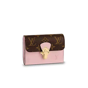 [스페셜오더]LOUIS VUITTON-M61911 루이비통 모노그램 페이턴트 송아지 가죽 Rose Ballerine 체리우드 컴팩트 월릿