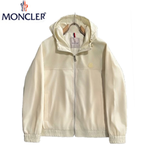 MONCLER-021916 몽클레어 아이보리 나일론 바람막이 후드 재킷 남성용