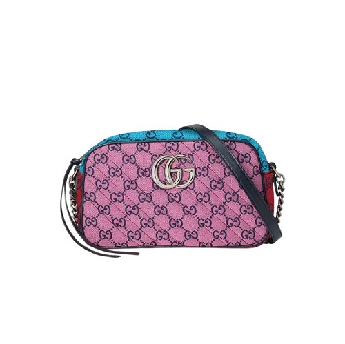 [스페셜오더]GUCCI-447632 5283 구찌 핑크 멀티컬러 GG 마몽 멀티컬러 스몰 숄더백