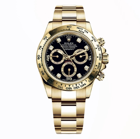 [스페셜오더][BT]ROLEX-116508 롤렉스 데이토나 18K 옐로우골드 오이스터 다이아인덱스 블랙다이얼 40mm 904L***오리지널 4130무브***