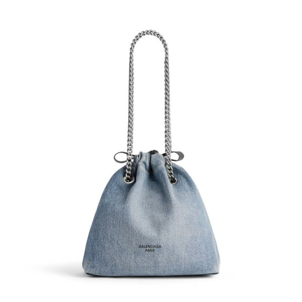 [스페셜오더]BALENCIAGA-742942 발렌시아가 블루 데님 CRUSH 스몰 토트백 24cm