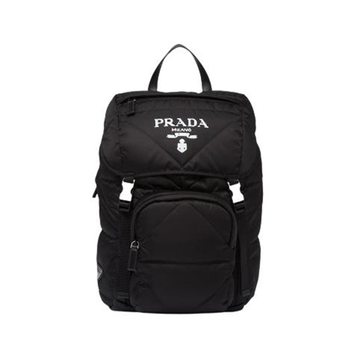 [스페셜오더]PRADA-2VZ135 프라다 블랙 후드 리나일론 패딩 백팩