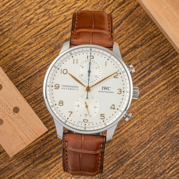 [스페셜오더][ZF]IWC-포르투기저 크로노그래프 골드 핸즈 41mm 1:1 Best Edition - IW371604