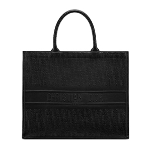 [스페셜오더]DIOR-M1286 디올 블랙 송아지 가죽 엠보싱 장식 DIOR BOOK TOTE 백