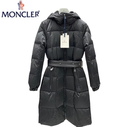 MONCLER-12133 몽클레어 블랙 나일론 롱 패딩 여성용