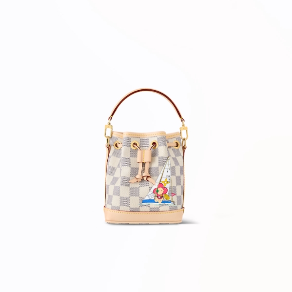 [스페셜오더]LOUIS VUITTON-N40511 루이비통 다미에 아주르 비비엔 나노 노에 버킷백 13cm