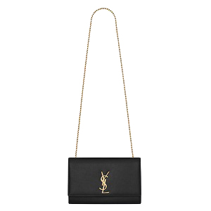 [스페셜오더]SAINT LAURENT-354021 생로랑 블랙 금장 인터로킹 YSL 시그니처 클래식 고메트 체인 숄더 백 