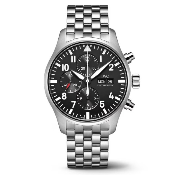 [스페셜오더][ZF]IWC-파일럿 워치 크로노그래프 블랙 43mm 1:1 Best Edition - IW377710