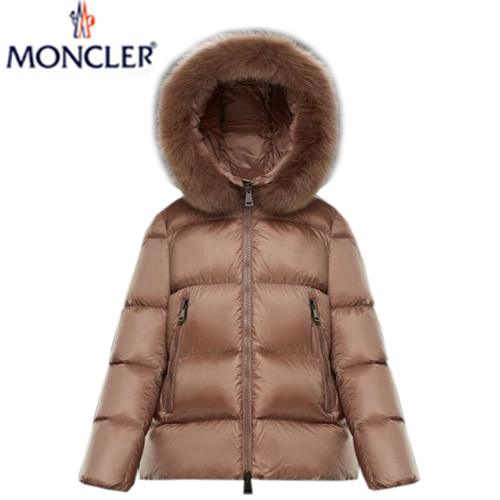 MONCLER-F20931 몽클레어 누드 핑크 글로시 나일론 세리퍼 다운 파카 여성용