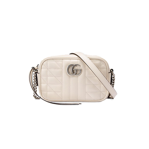 [스페셜오더]GUCCI-634936 9022 구찌 GG 마몽 화이트 가죽 미니 숄더백