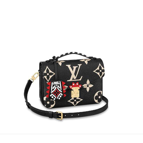 [스페셜오더]LOUIS VUITTON-M45385 루이비통 느와르 카우하이드 가죽 LV 크래프티 포쉐트 메티스