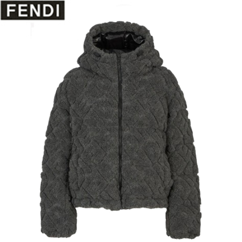 FENDI-09231 펜디 그레이 시어링 패딩 여성용