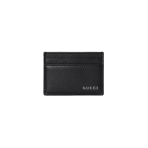 [스페셜오더]GUCCI-771157 1000 구찌 블랙 가죽 구찌 로고 카드 케이스