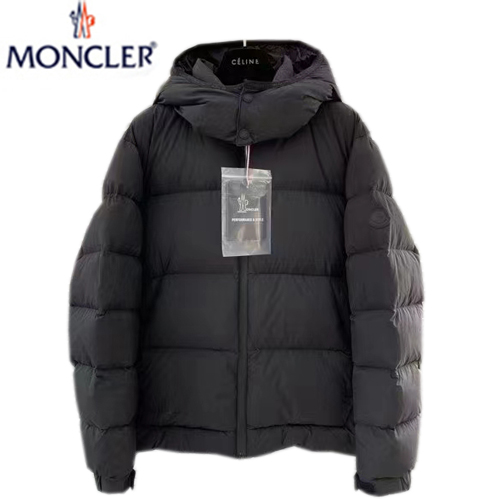 MONCLER-11281 몽클레어 블랙 프린트 장식 패딩 남성용