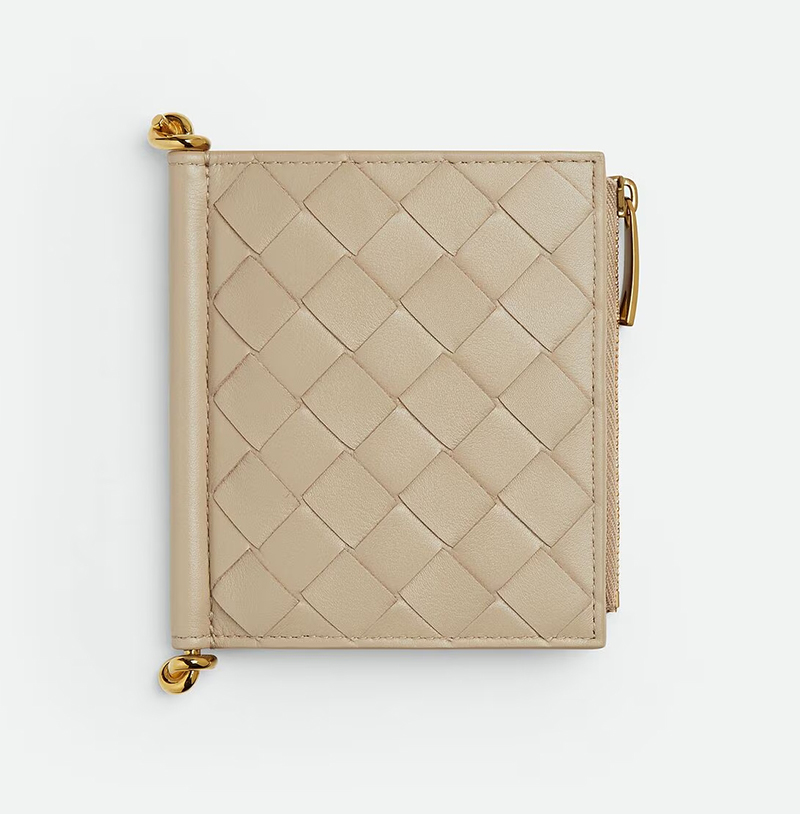 [스페셜오더]BOTTEGA VENETA-788055 스몰 솔스티스 폴더형 지갑 에크루