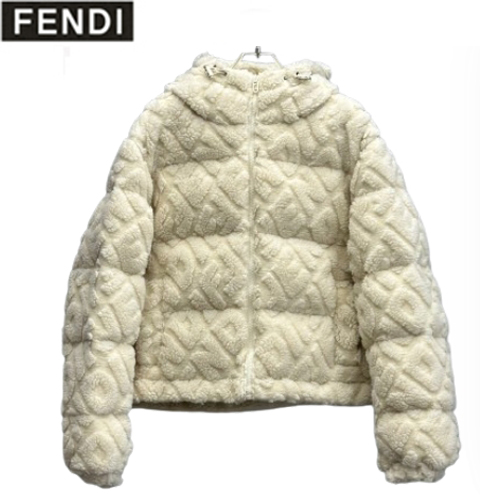 FENDI-09232 펜디 아이보리 시어링 패딩 여성용