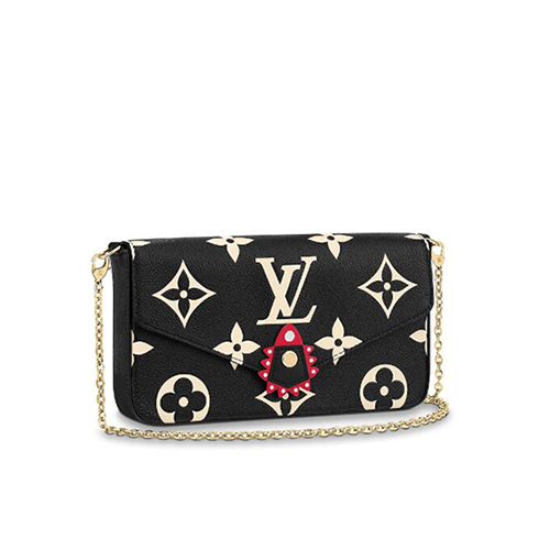 [스페셜오더]LOUIS VUITTON-M69515 루이비통 느와르 카우하이드 가죽 LV 크래프티 포쉐트 펠리시