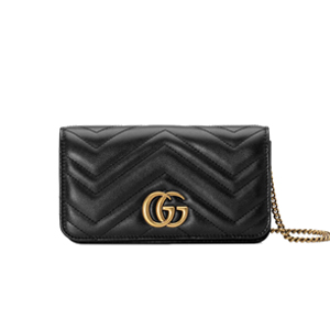 [스페셜오더]GUCCI-488426 1000 구찌 GG Marmont 블랙 마틀라세 가죽 미니 백