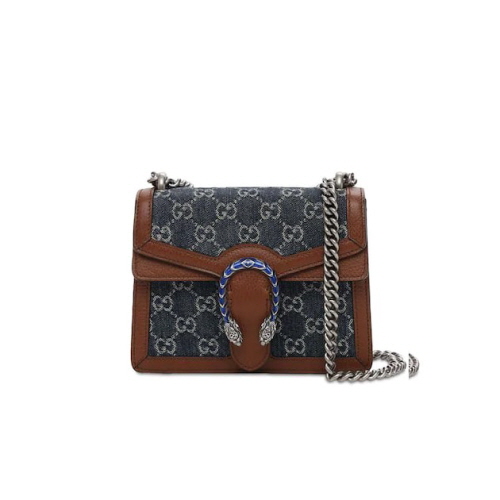 [스페셜오더]GUCCI-421970 4483 구찌 블루 디오니서스 오가닉 GG 데님 미니 숄더백