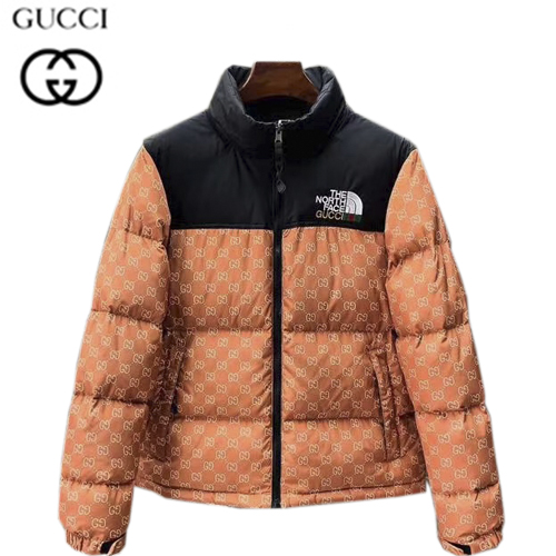 GUCCI-12154 구찌 오렌지 구찌 X 노스페이스 콜라보 더블 G 디테일 패딩 남여공용