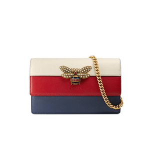 [스페셜오더]GUCCI-476079 4160 구찌 Queen Margaret 가죽 미니 백 블루 레드