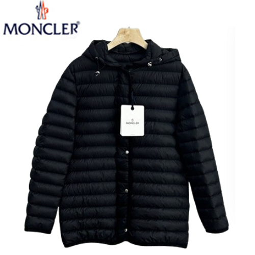 MONCLER-09234 몽클레어 블랙 나일론 미디엄 패딩 여성용