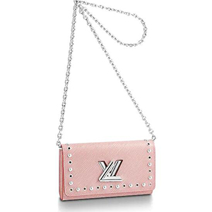 [스페셜오더]LOUIS VUITTON-M62307 루이비통 핑크 에삐 레더 스터드 장식 트위스트 체인 월릿