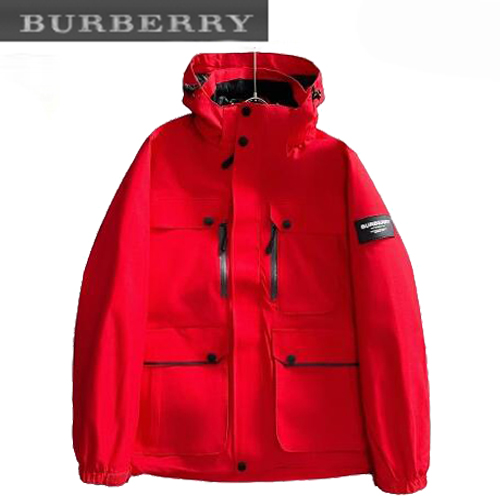 BURBERRY-12184 버버리 레드 나일론 파카 남성용