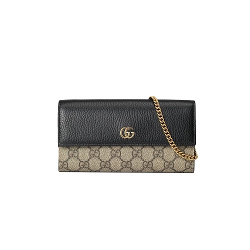 [스페셜오더]GUCCI-546585 1283 구찌 블랙 GG 마몽 체인 지갑