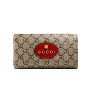 [스페셜오더]GUCCI-476421 9778 구찌 Neo Vintage GG 수프림 캔버스 장지갑 레드 