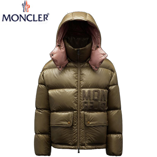 MONCLER-H20931 몽클레어 머드 브라운 Abbaye 쇼트 다운 패딩 여성용