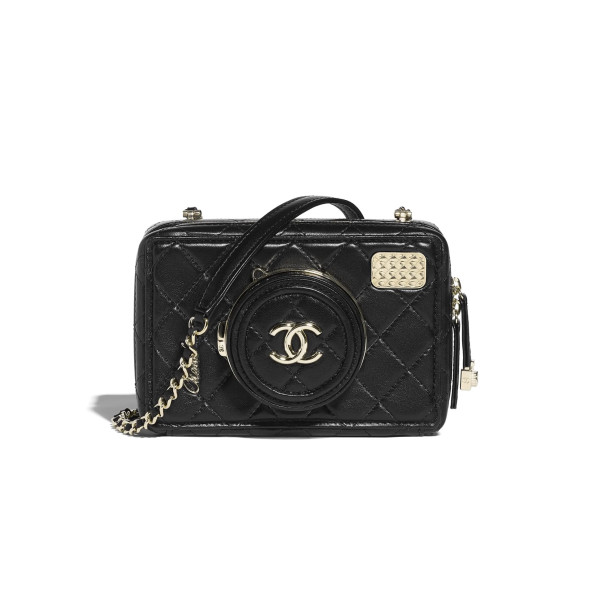 [스페셜오더]CHANEL-AS4817 샤넬 24SS 블랙 램스킨 카메라 백 16cm