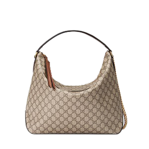 GUCCI-477324 8534 구찌 GG 수프림 캔버스 라지 체인 숄더 스트랩 호보백