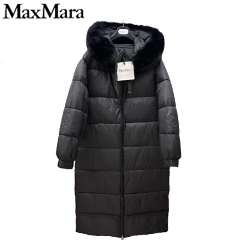 MAX MARA-01045 막스마라 블랙 나일론 롱 패딩 여성용