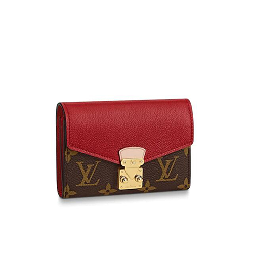 [스페셜오더]LOUIS VUITTON-M67478 루이비통 모노그램 레드 송아지 가죽 팔라스 컴팩트 월릿