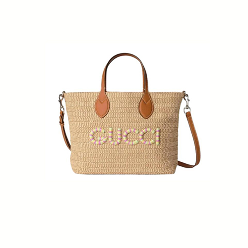 [스페셜오더]GUCCI-779671 9561 구찌 브라운 스트로우 스몰 토트백